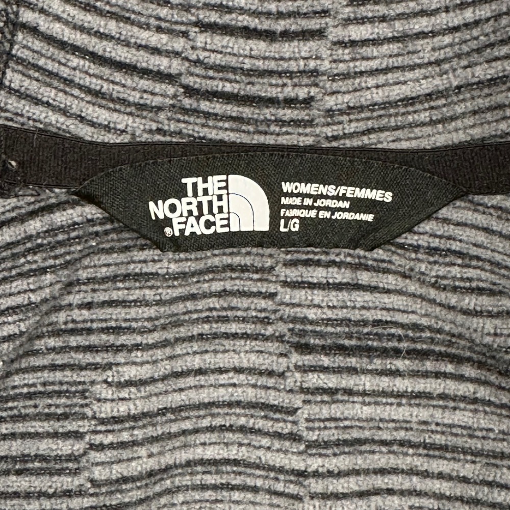 The North Face Mezzaluna Full Zip Hoodie Womens L Grey Space Dye Jacket Outdoor - Picture 4 of 12